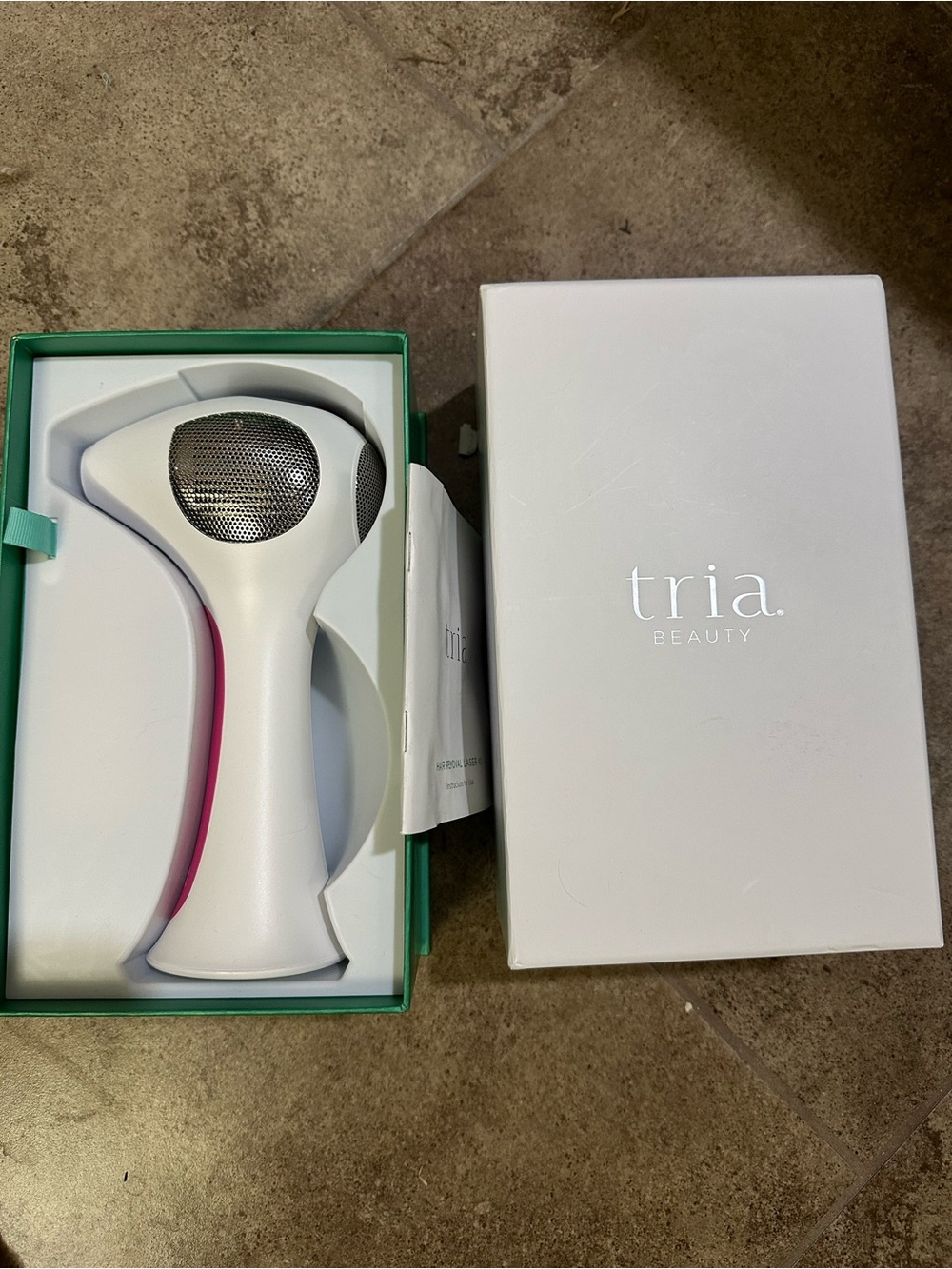 Tria 4X Hair Removal Laser - White with Pink Accent. LIKE NEW!!!